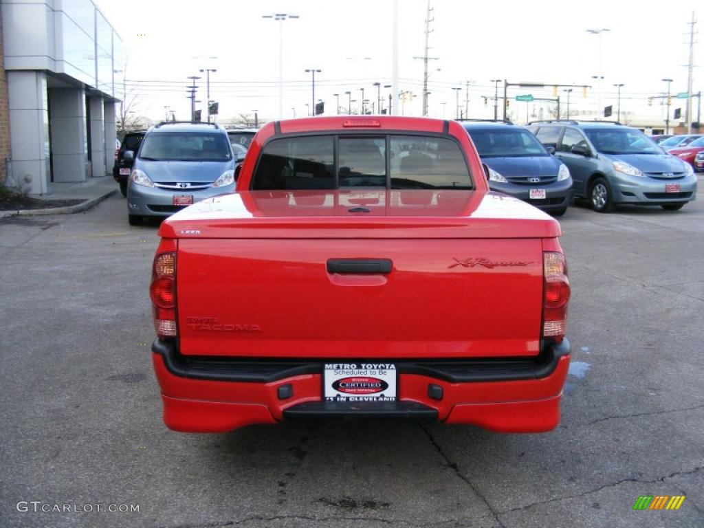 2006 Tacoma X-Runner - Radiant Red / Graphite Gray photo #4