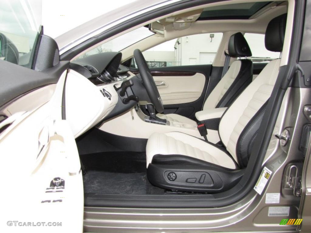 Black/Cornsilk Beige Interior 2012 Volkswagen CC Lux Limited Photo #45610058