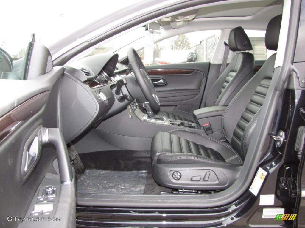 Black Interior 2012 Volkswagen CC Lux Plus Photo #45610623