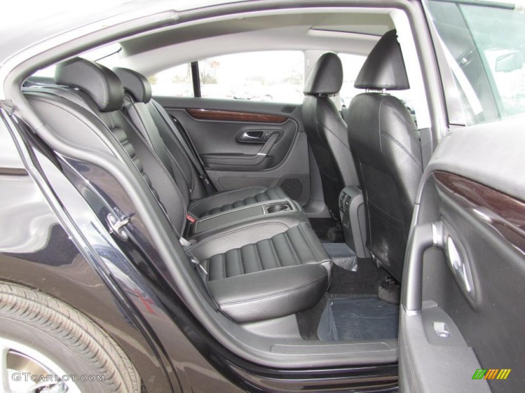 Black Interior 2012 Volkswagen CC Lux Plus Photo #45611022