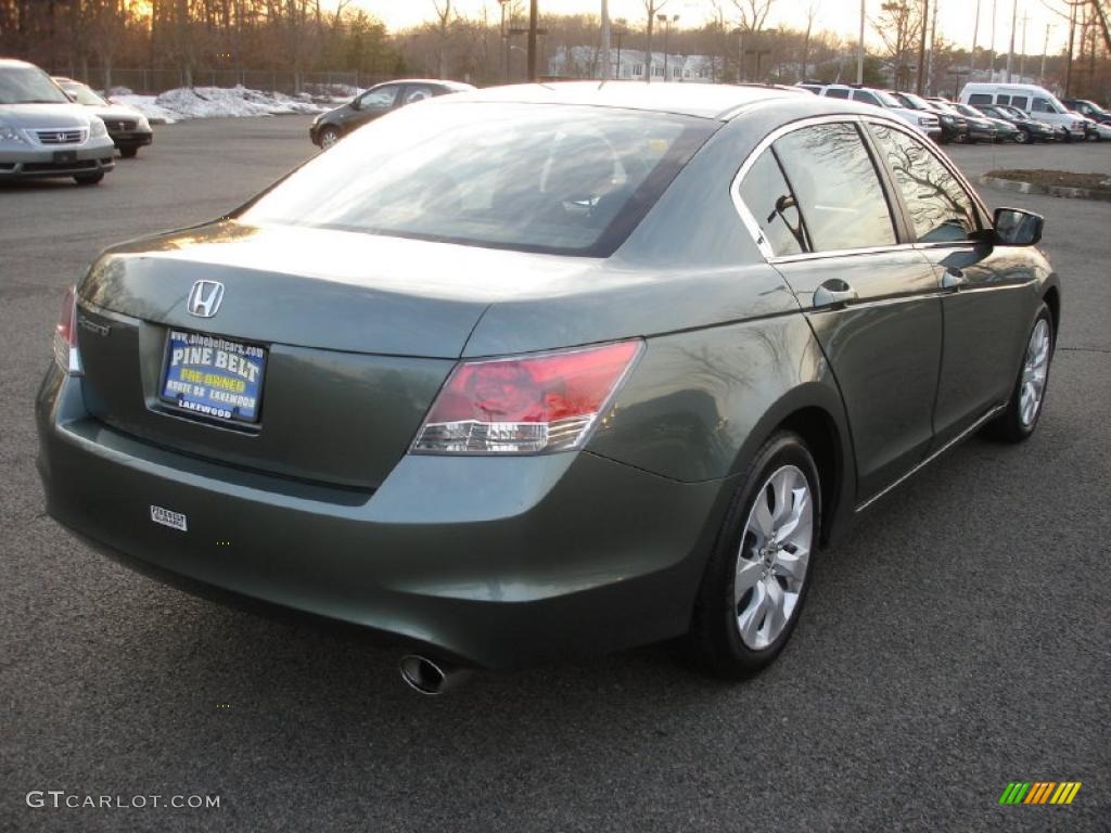 2009 Accord EX Sedan - Mystic Green Metallic / Black photo #4