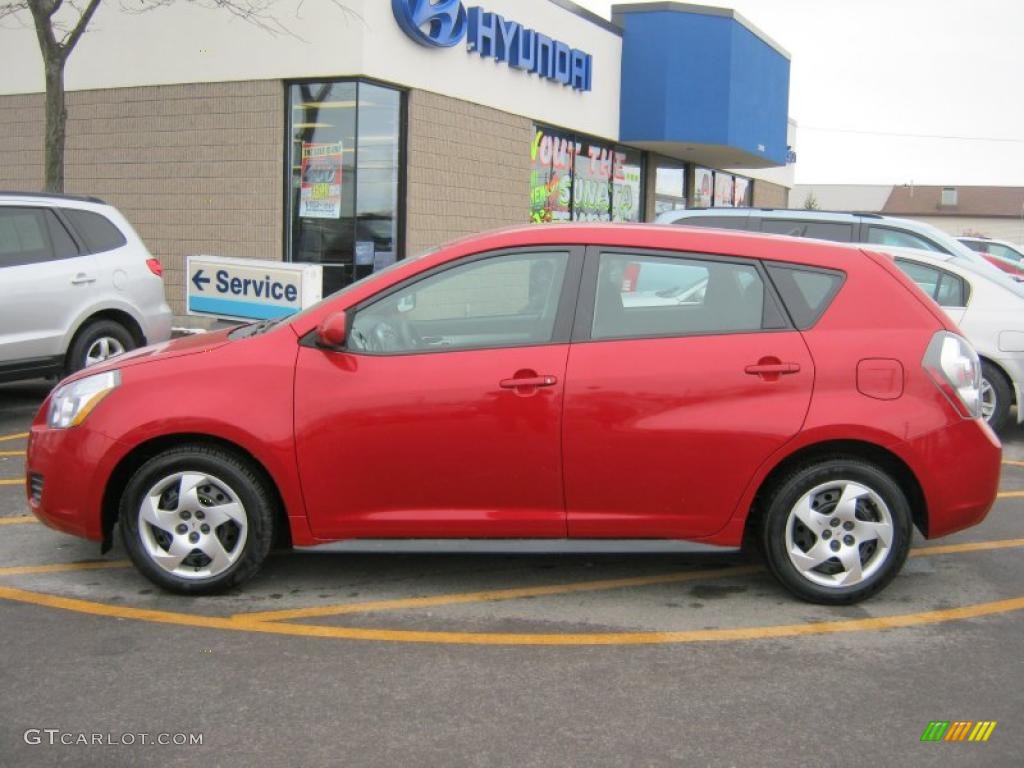 Red Hot Metallic 2010 Pontiac Vibe 1.8L Exterior Photo #45611743