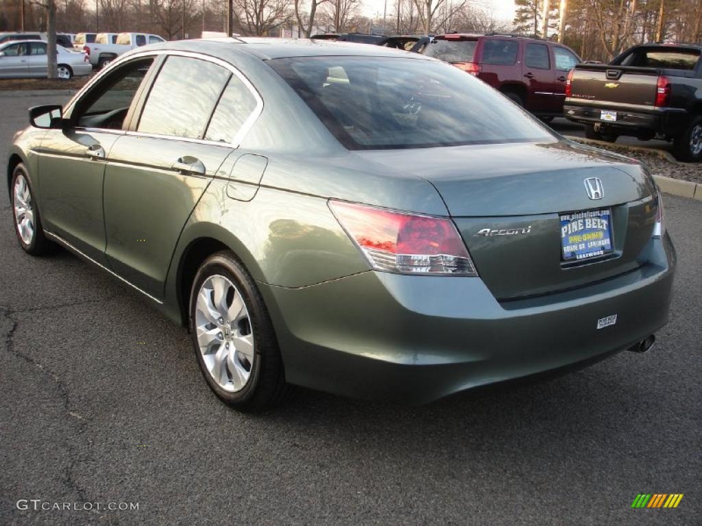 2009 Accord EX Sedan - Mystic Green Metallic / Black photo #6