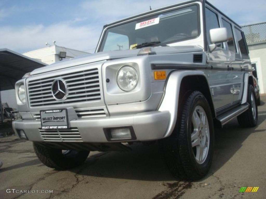 2002 G 500 - Brilliant Silver Metallic / Black photo #1