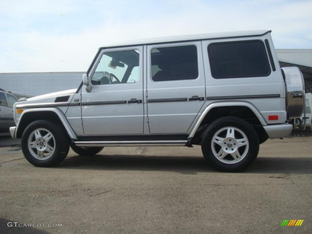 2002 G 500 - Brilliant Silver Metallic / Black photo #3