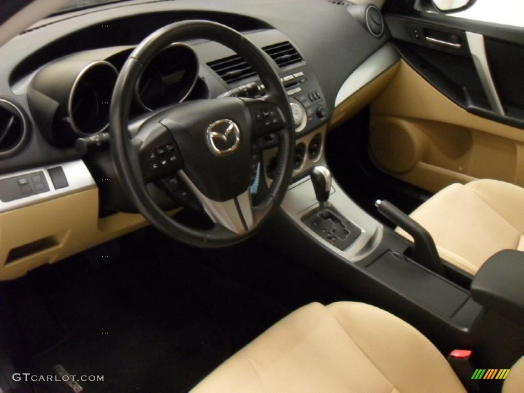Dune Beige Interior 2010 Mazda MAZDA3 s Sport 5 Door Photo #45613947