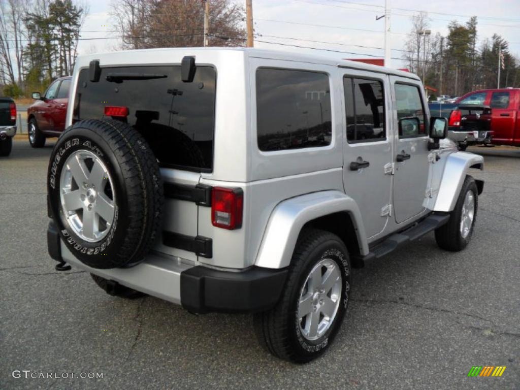 Bright Silver Metallic 2011 Jeep Wrangler Unlimited Sahara 4x4 Exterior Photo #45614003