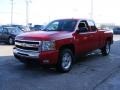 2010 Victory Red Chevrolet Silverado 1500 LT Extended Cab 4x4  photo #7