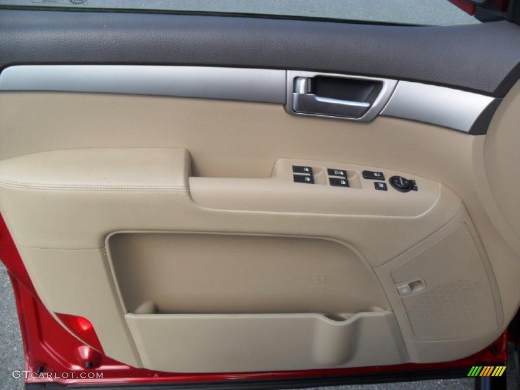 2009 Kia Borrego LX V6 Beige Door Panel Photo #45615660