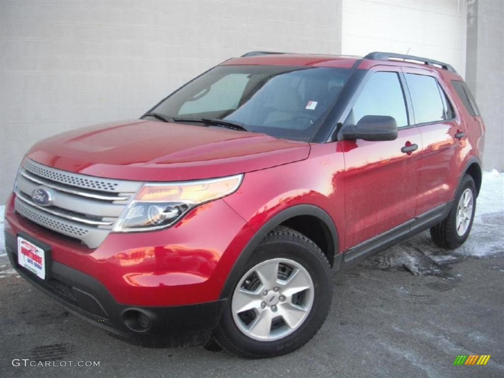 Red Candy Metallic 2011 Ford Explorer 4WD Exterior Photo #45616152