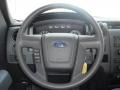 Steel Gray 2011 Ford F150 XL SuperCab 4x4 Steering Wheel
