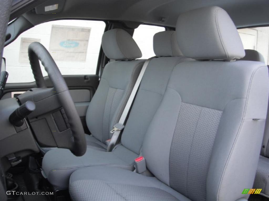Steel Gray Interior 2011 Ford F150 XL SuperCab 4x4 Photo #45617172