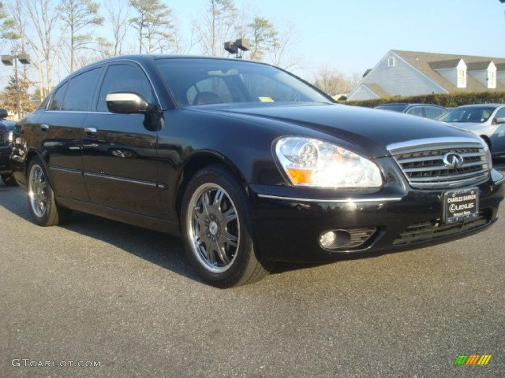 2005 Q 45 - Black Obsidian / Firebrick photo #1