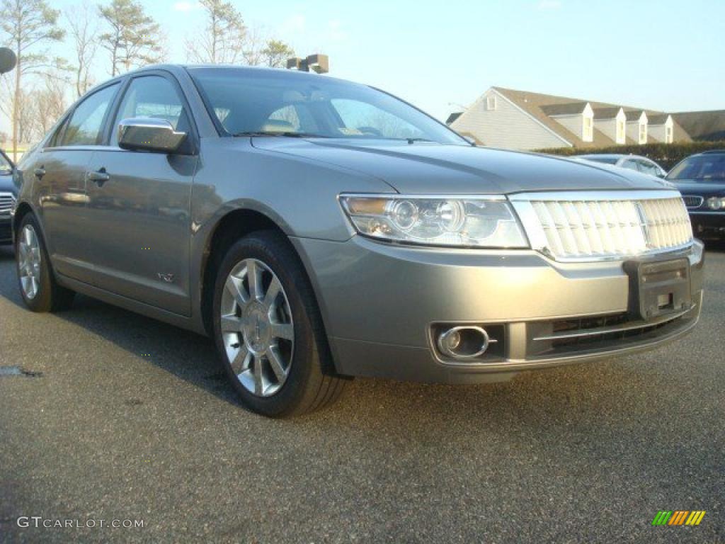 2008 MKZ Sedan - Vapor Silver Metallic / Light Stone photo #1