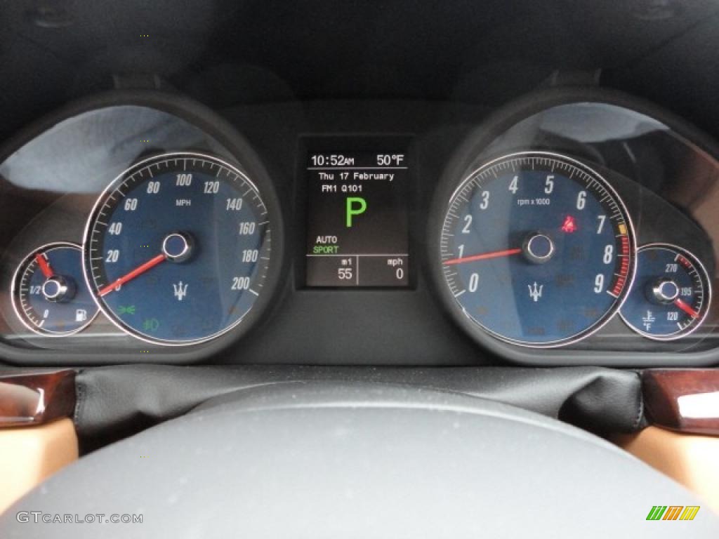 2011 Maserati GranTurismo S Automatic Gauges Photo #45619416