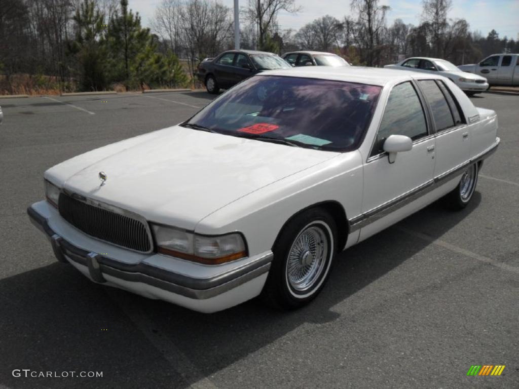 Bright White Buick Roadmaster