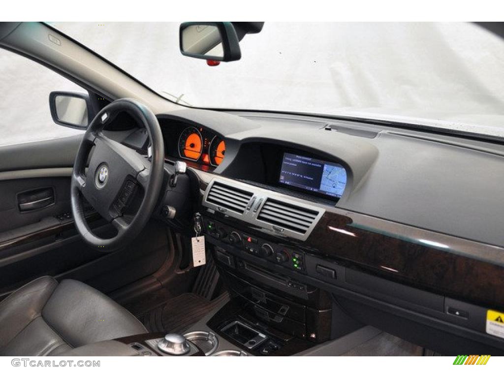 2003 7 Series 745Li Sedan - Titanium Silver Metallic / Black/Black photo #3