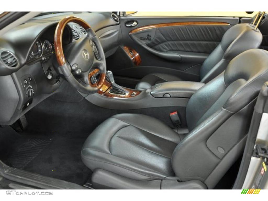 Charcoal Interior 2005 Mercedes-Benz CLK 500 Cabriolet Photo #45620932