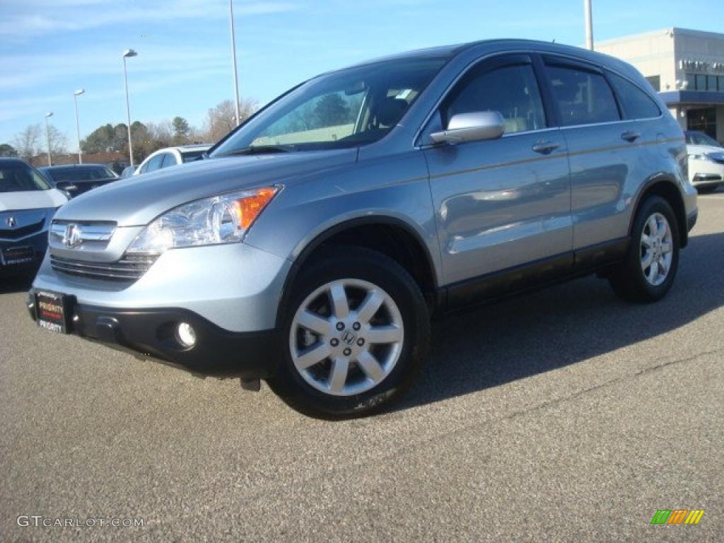 2009 CR-V EX-L - Glacier Blue Metallic / Gray photo #2