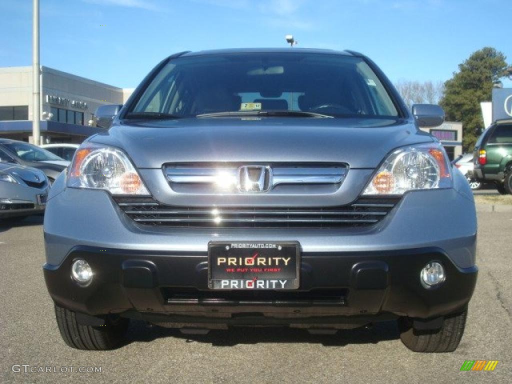 2009 CR-V EX-L - Glacier Blue Metallic / Gray photo #7