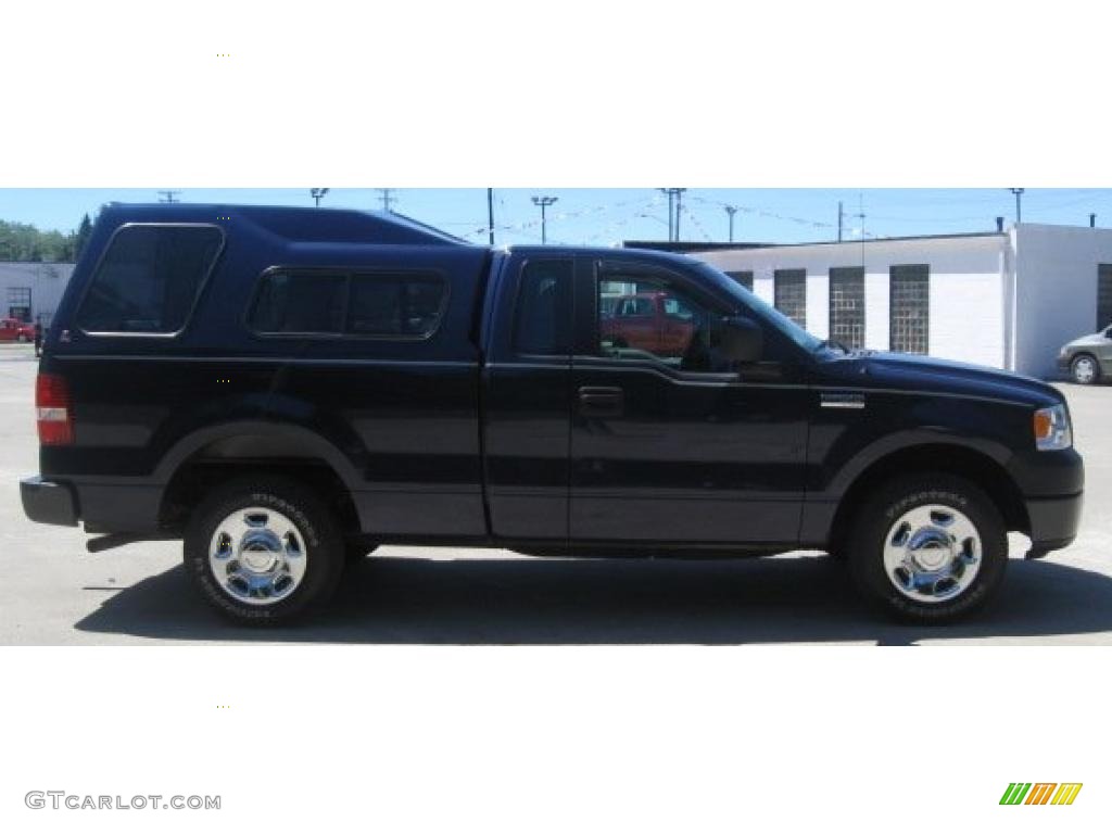 2005 F150 XL Regular Cab - True Blue Metallic / Medium Flint Grey photo #7