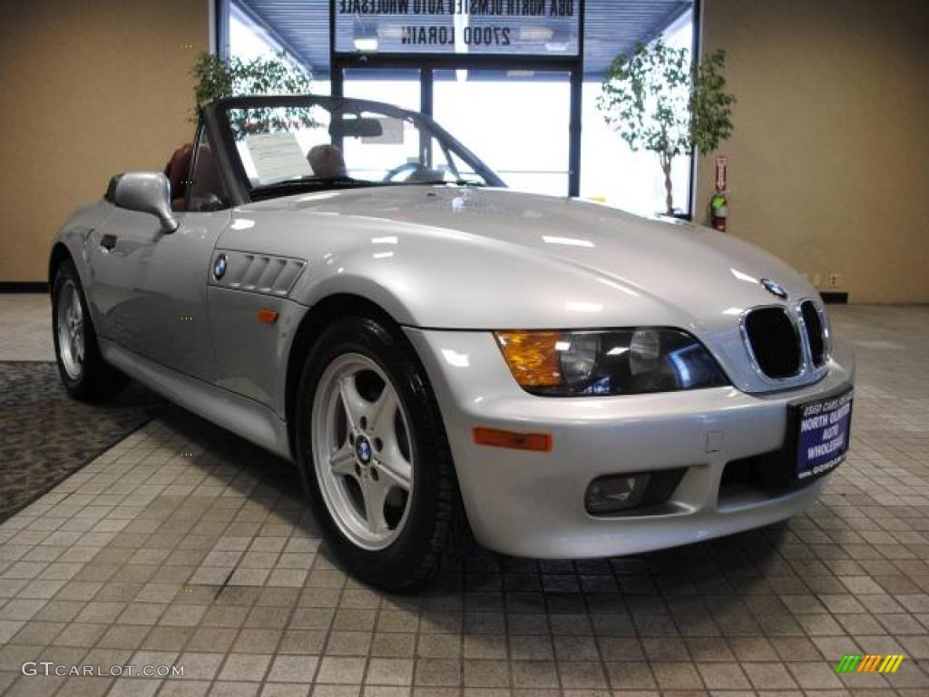 1996 Z3 1.9 Roadster - Arctic Silver Metallic / Red photo #19