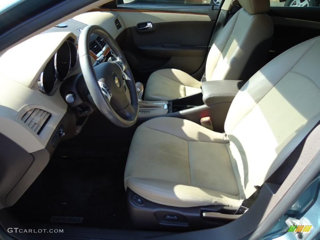 2009 Malibu LT Sedan - Silver Moss Metallic / Cocoa/Cashmere photo #5