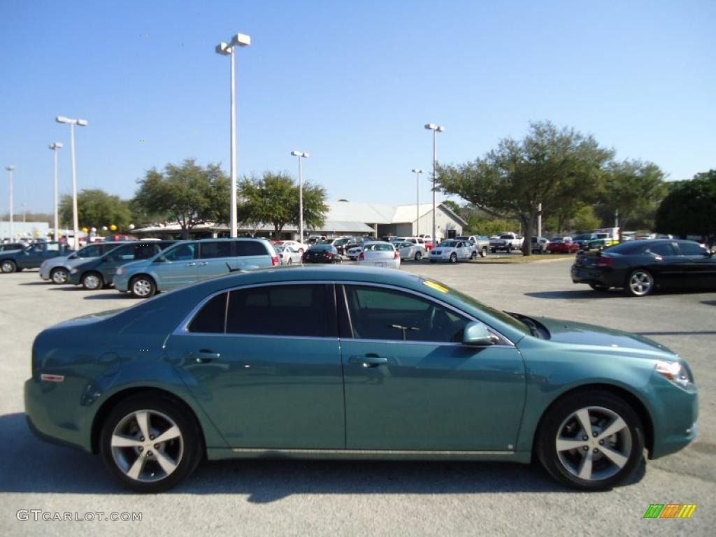 2009 Malibu LT Sedan - Silver Moss Metallic / Cocoa/Cashmere photo #13