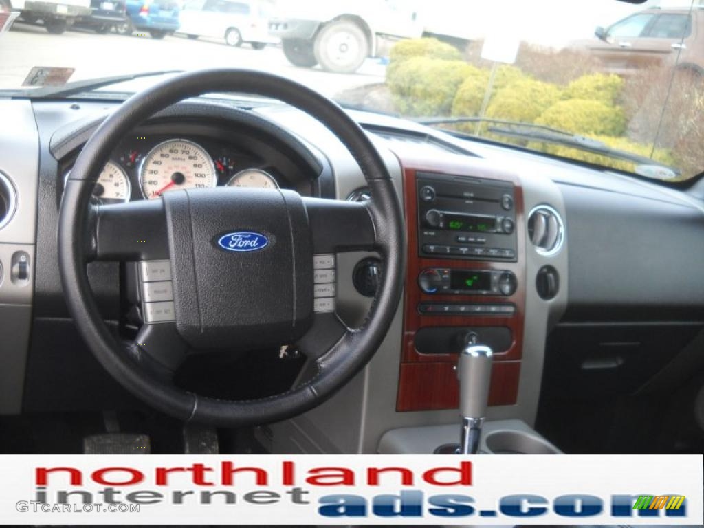 2006 F150 Lariat SuperCab 4x4 - Black / Black photo #14