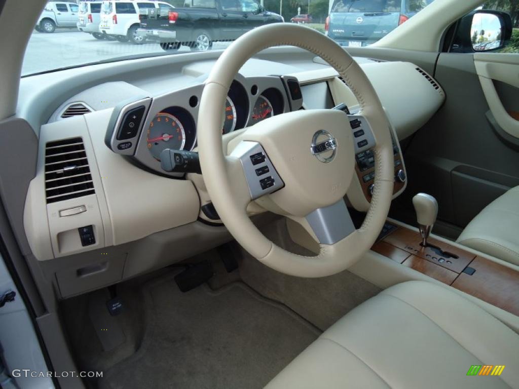 2007 Murano SL - Brilliant Silver Metallic / Cafe Latte photo #6