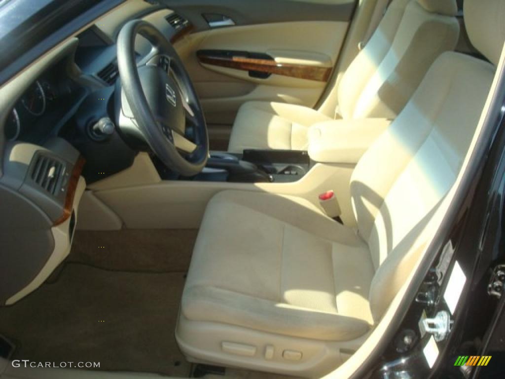 2009 Accord EX Sedan - Crystal Black Pearl / Ivory photo #9
