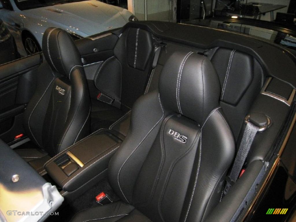 Obsidian Black Interior 2011 Aston Martin DBS Volante Photo #45630184