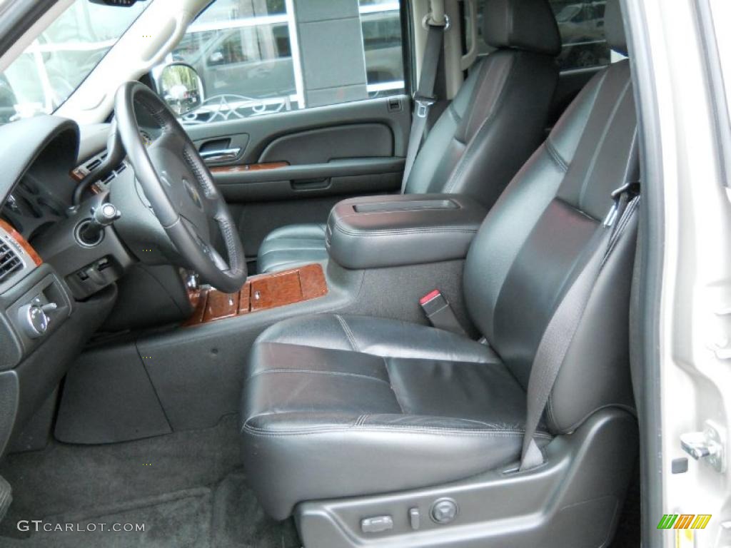 Ebony Interior 2008 Chevrolet Suburban 1500 LTZ Photo #45630769