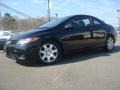 2008 Nighthawk Black Pearl Honda Civic LX Coupe  photo #2