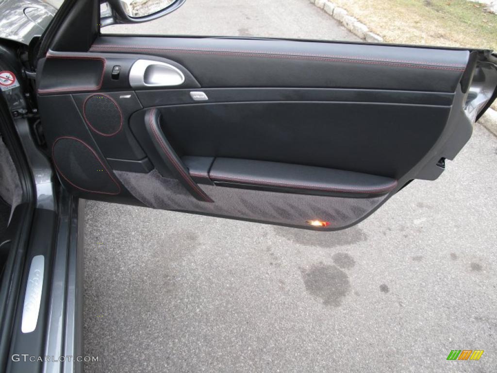 2008 911 Turbo Cabriolet - Meteor Grey Metallic / Stone Grey photo #16