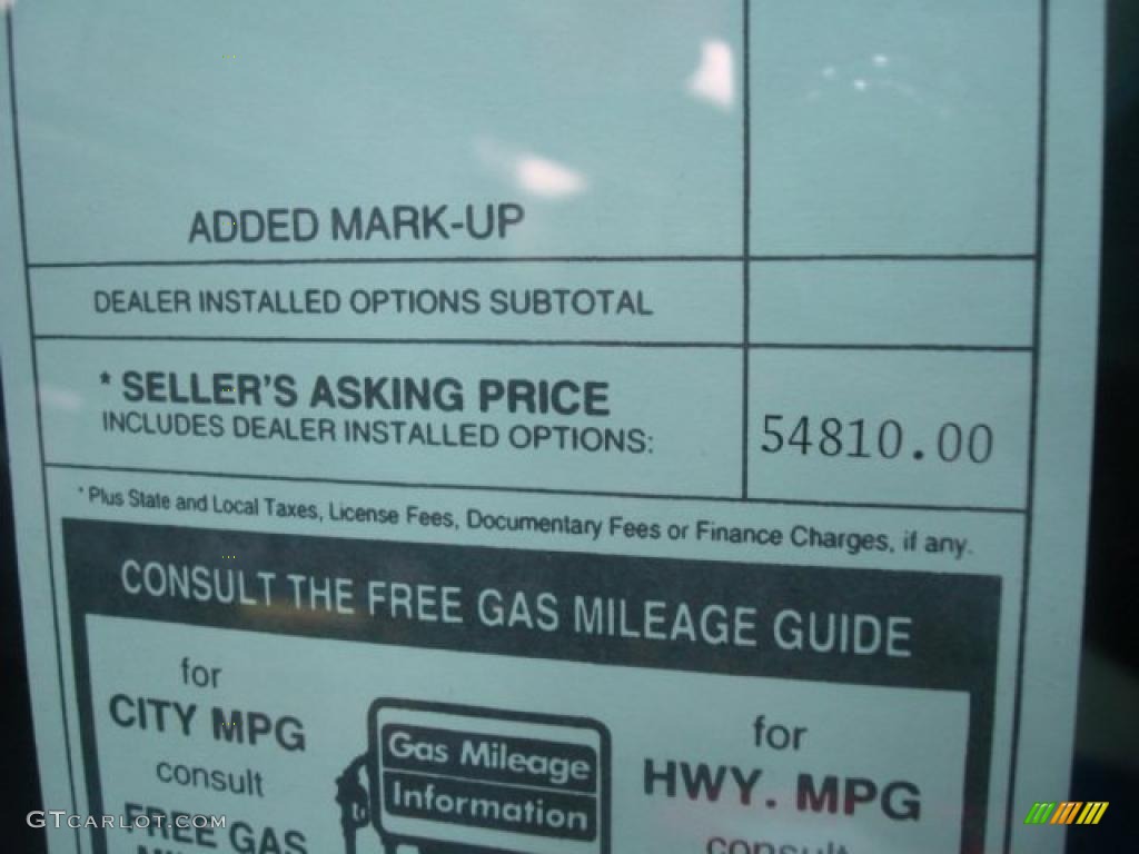 2011 Dodge Challenger SRT8 392 Inaugural Edition Window Sticker Photos