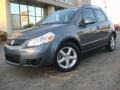 2009 Azure Gray Metallic Suzuki SX4 Crossover Technology AWD  photo #2