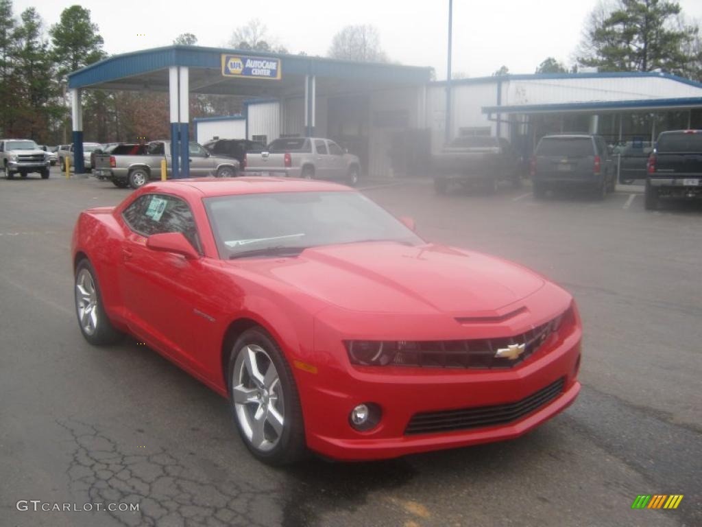 2011 Camaro SS/RS Coupe - Victory Red / Black photo #7