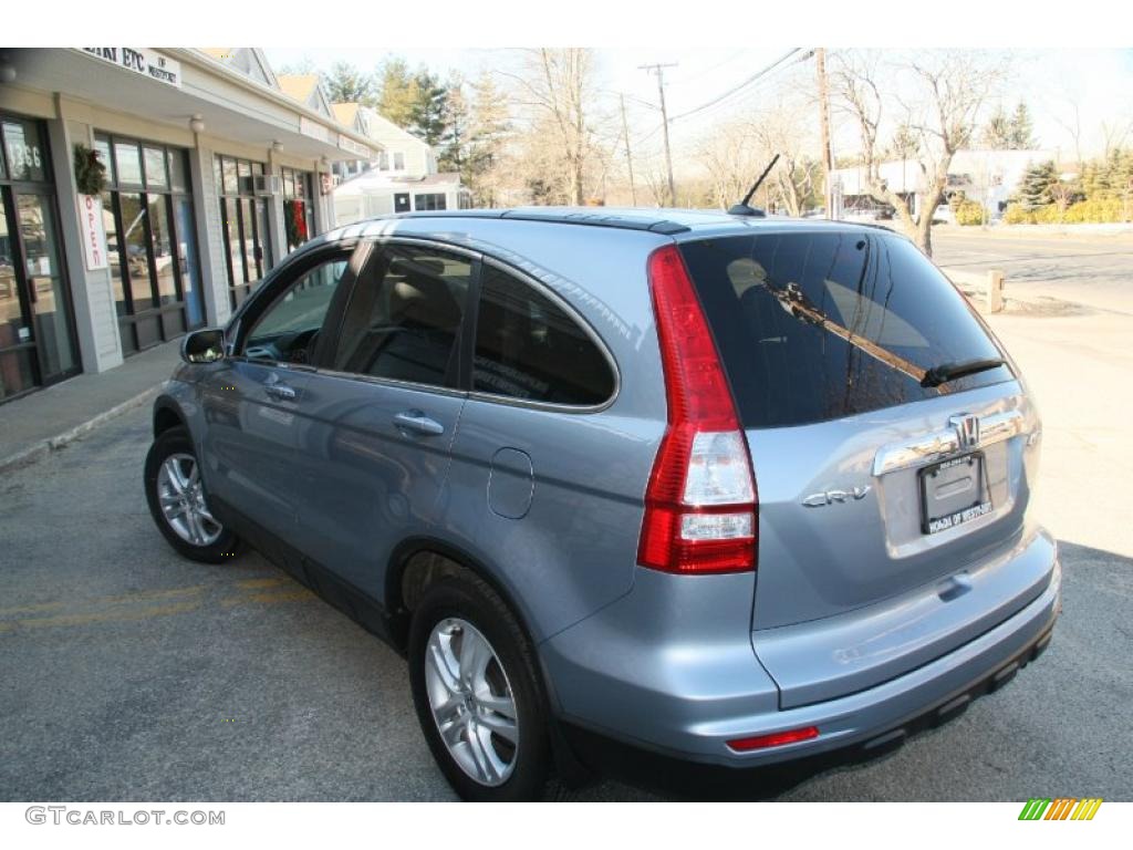 2010 CR-V EX-L AWD - Glacier Blue Metallic / Gray photo #9