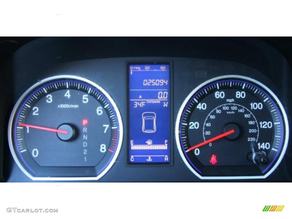 2010 Honda CR-V EX-L AWD Gauges Photo #45634221