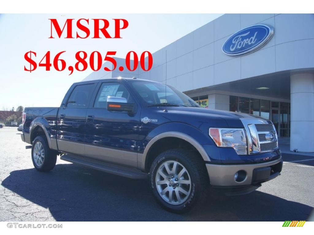 2011 F150 King Ranch SuperCrew 4x4 - Blue Flame Metallic / Chaparral Leather photo #1
