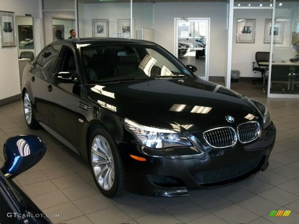 Black Sapphire Metallic 2008 BMW M5 Sedan Exterior Photo #45635885