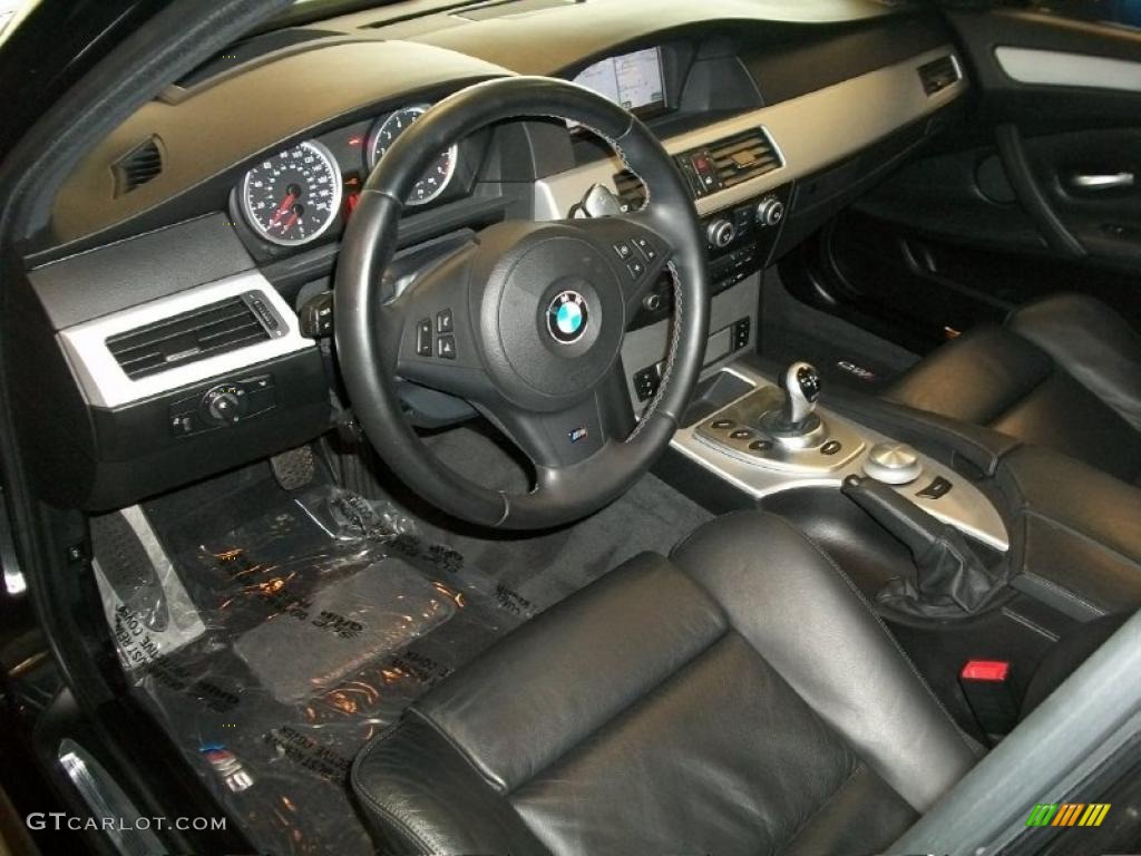 2008 BMW M5 Sedan Black Dashboard Photo #45636233