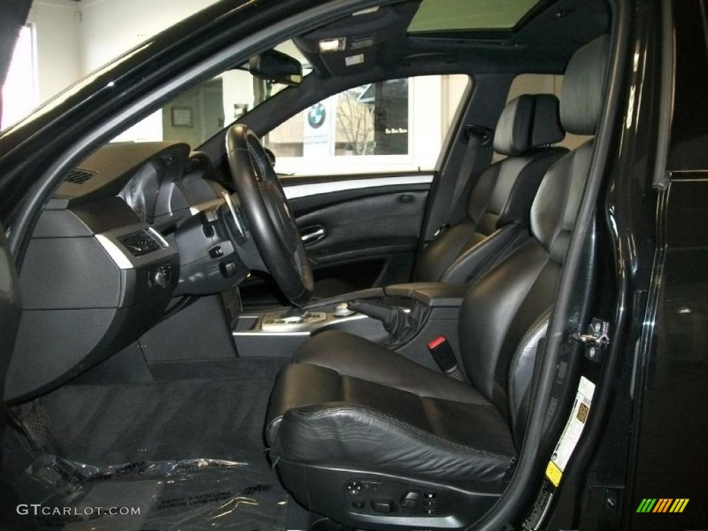 Black Interior 2008 BMW M5 Sedan Photo #45636241