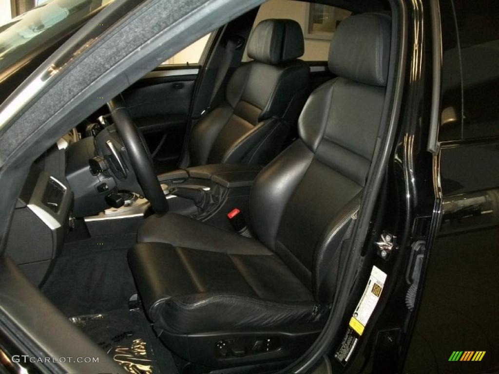 Black Interior 2008 BMW M5 Sedan Photo #45636245