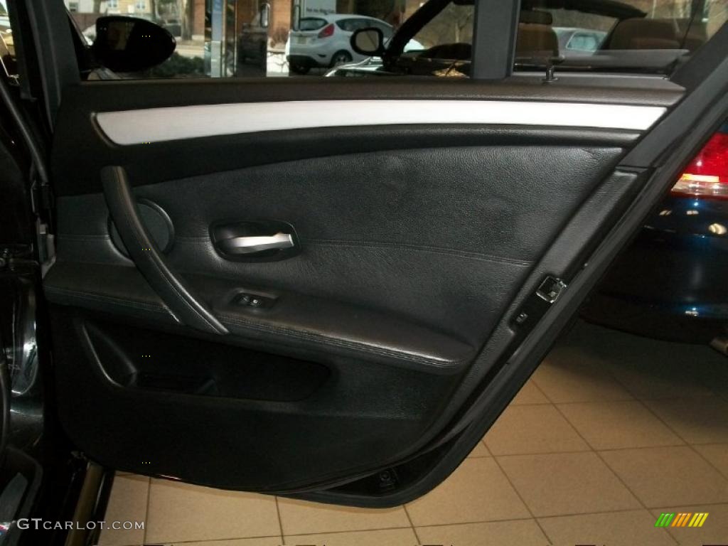 2008 BMW M5 Sedan Black Door Panel Photo #45636293