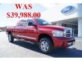 Inferno Red Crystal Pearl 2007 Dodge Ram 2500 Laramie Mega Cab 4x4