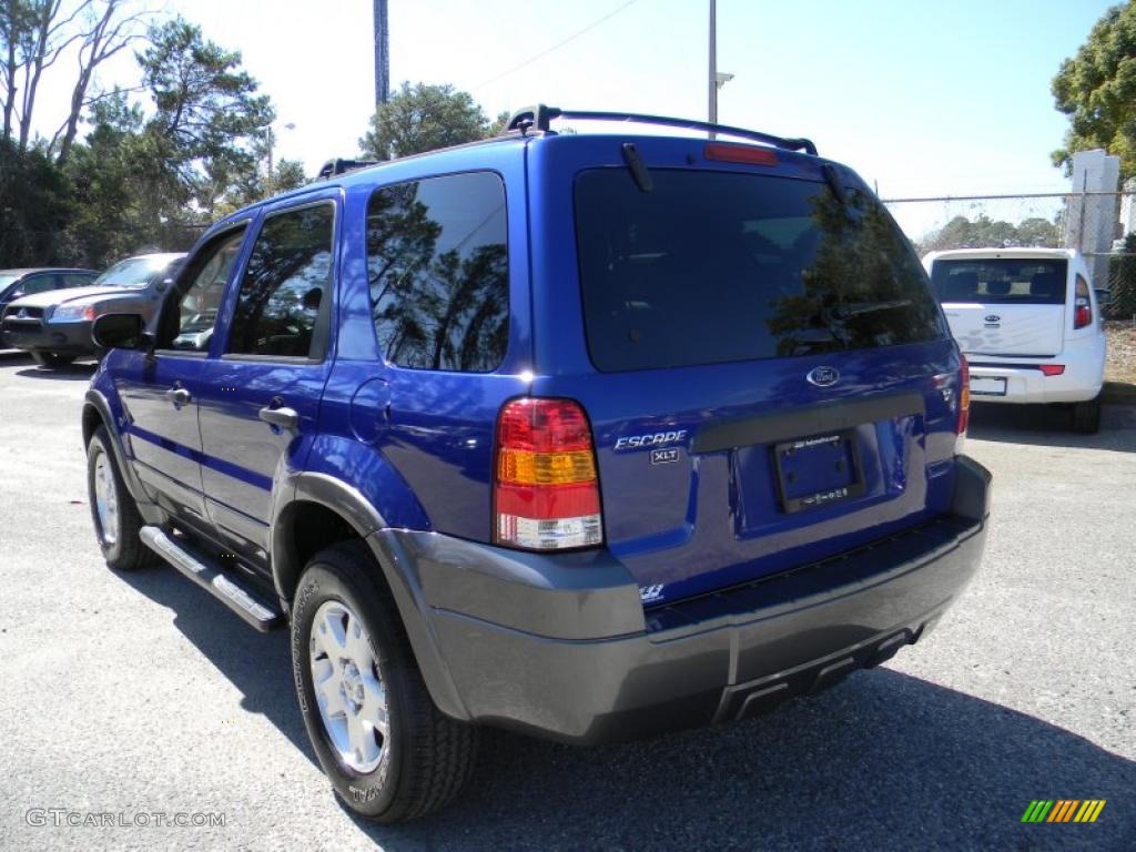 2006 Escape XLT V6 - Sonic Blue Metallic / Medium/Dark Flint photo #3