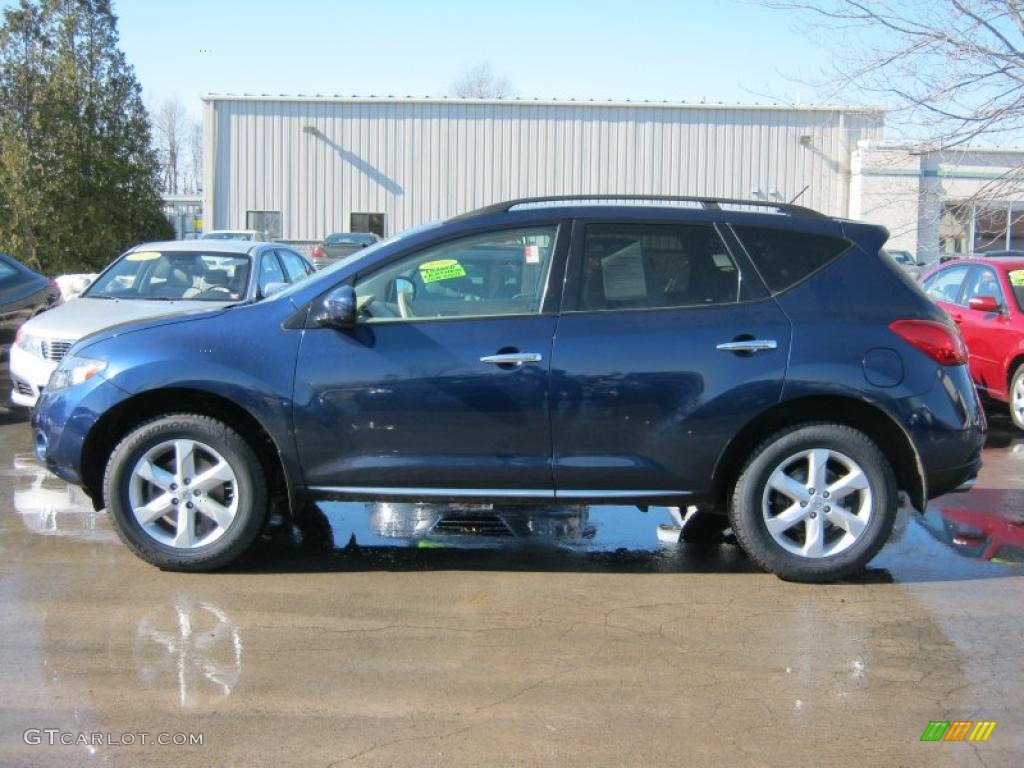 2009 Murano S AWD - Deep Sapphire Metallic / Beige photo #13