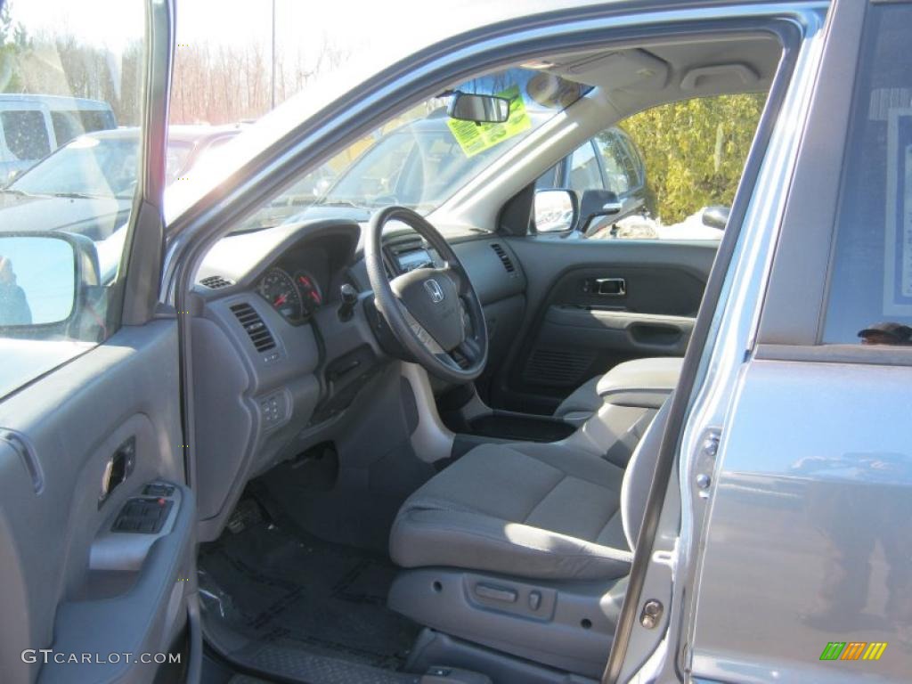 2008 Pilot EX 4WD - Steel Blue Metallic / Gray photo #25